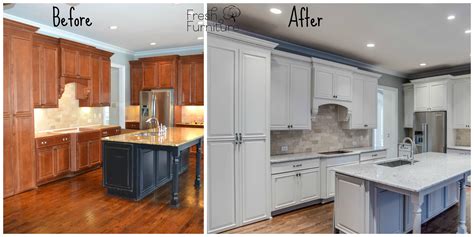Before and After Painted White Cabinets | Sherwin Williams Mega Greige ...