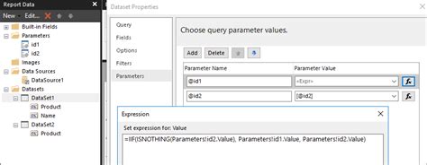 Image result for SSRS Example Add Parameters