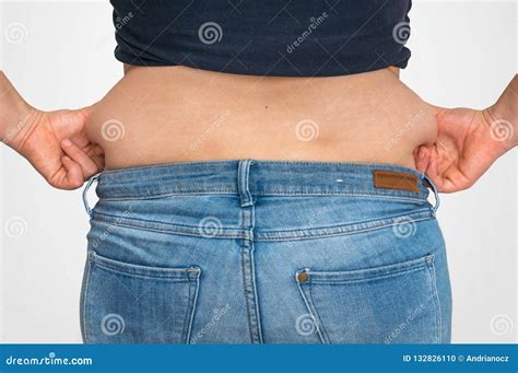 Overweight Woman Body with Fat on Belly - Overweight Concept Stock Photo - Image of health ...