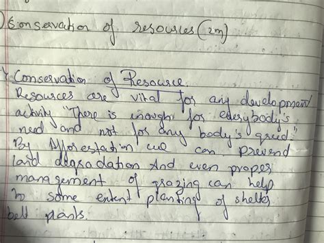 write a short note on conservation of resource - Brainly.in