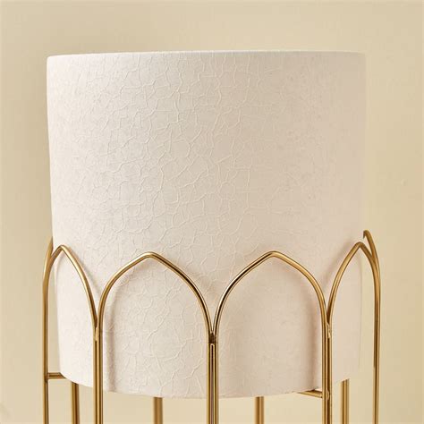 Buy Gardenia Ferra Set of 2 Metal Scallop Floor Planters with Stand ...
