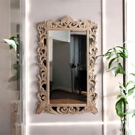 Antique Finish Wall Mirror | jharokha mirror | antique mirror wall ...