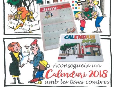 Ya tenemos los calendarios 2018 de Encants Nous Eix Comer...