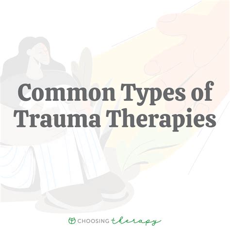 Types of Therapy for Trauma