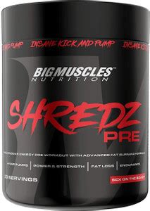 BIGMUSCLES NUTRITION Shredz Pre Preworkout 30 Servings | Lean Muscles ...