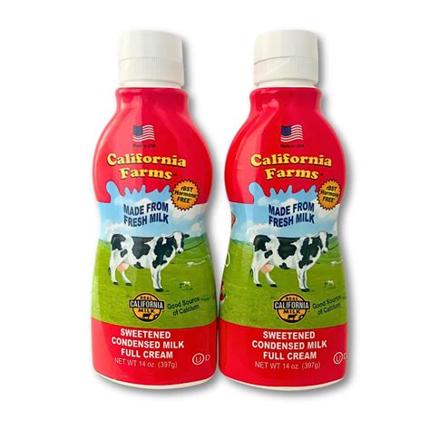 Buy California Farms Sweetened Condensed Milk Full Cream 14oz Bottle 2 ...