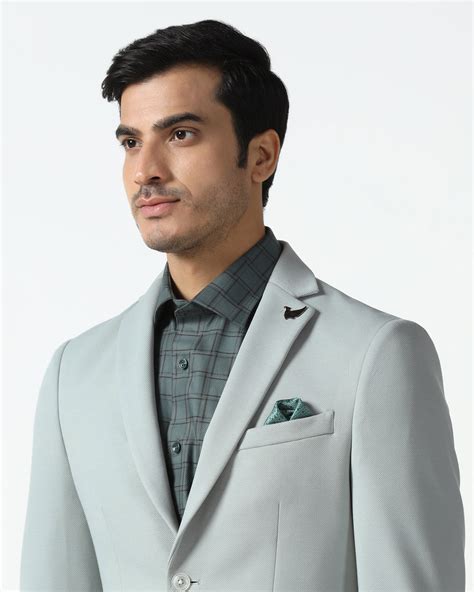 Mint Textured Blazers - Walker