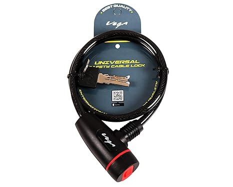 Vega Multipurpose Cable Lock Black : Amazon.in: Car & Motorbike