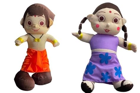 Buy RidhimaArt Famous Cartoon Character C Bheem and Chutkili Soft Toy ...