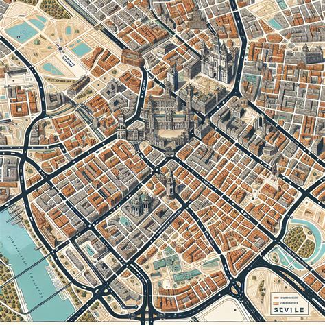 Get Seville City Roads Map for free