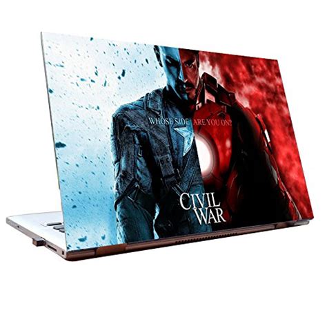 Tamatina Laptop Skins 44.45 cm (17.5 inch) - Captain America - Civil ...