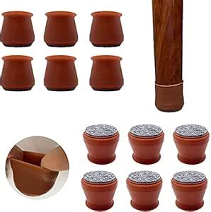 XIVUMN Silicone Chair Leg Floor Protectors,Chair Leg Caps Furniture ...