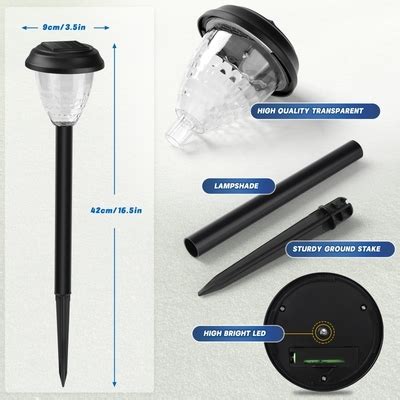 ExcMark 10 Pack Solar Lights for Outside Pathway Walkway India | Ubuy