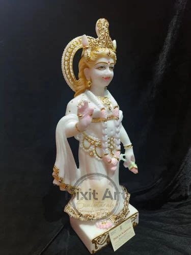 Marble Iskcon Krishna Radha Statue - White Marble Radha Rani Statue ...