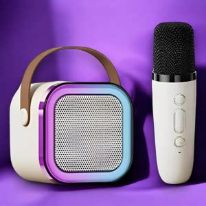 Buy Sagaft A321 Wireless mic with bluetooth speaker rgb lights with ...