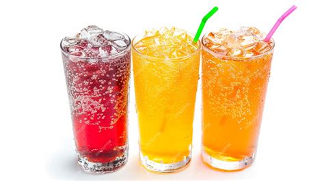 Premium Photo | Sparkling soft drinks on white background Generative Ai