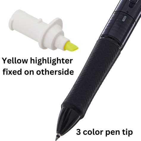 Pilot Acroball Spotliter 3 Color 0.7 mm Ballpoint Multi Pen + Highligh ...