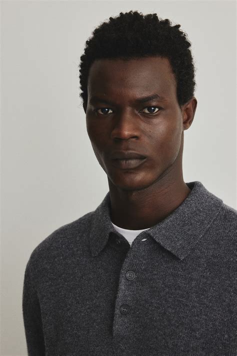Regular Fit Wool polo shirt - Dark grey - Men | H&M IN