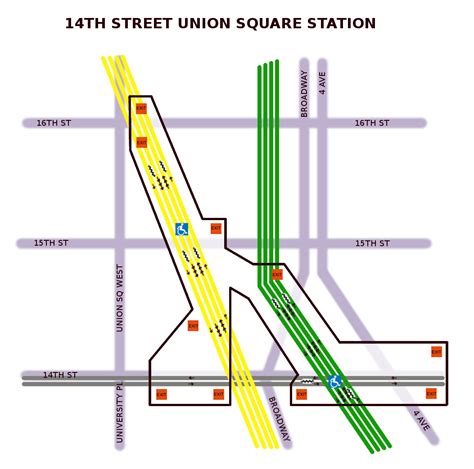 Under NYC — 14TH ST/UNION SQUARE STATION MAP: One of our...