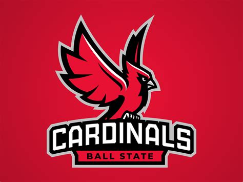Ball State Cardinals Primary Cardinal Logo and Wordmark by Dave Raffin ...