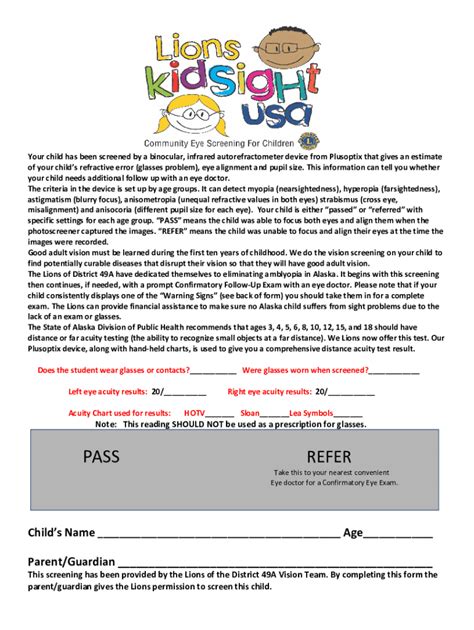 Fillable Online Refractive screening made child's play with new ...