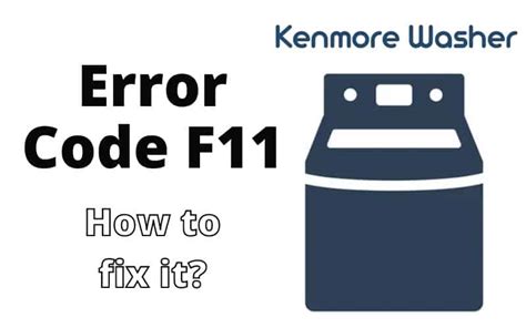 Image result for Kenmore Washing Machine Code F 2.8