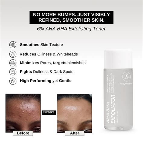 6% AHA BHA Exfoliator- 5% Glycolic + 1% Salicylic acid I Oil & Pore ...