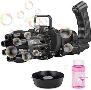 Talal Scrap Bubble Gun, Gatling Bubble Machine Bubble Gun 8-Hole Bubble ...