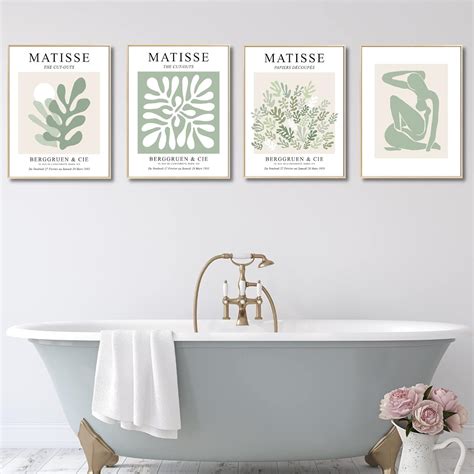 Buy Sage Green Posters for Bedroom Aesthetic Room Decor, 11x14Matisse ...
