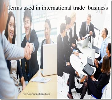 Terms used in international trade business such as Export ,Export ...