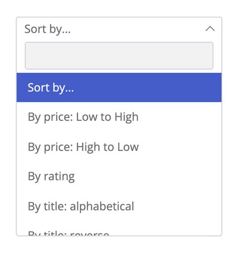 Image result for Sort Widget Example