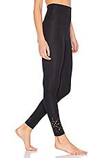 Beyond Yoga Knit Down High Waisted Legging in Jet Black | REVOLVE