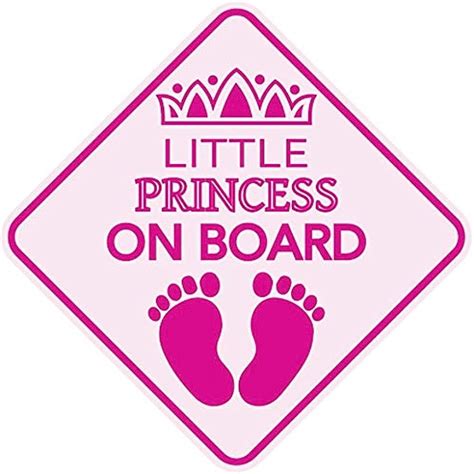 Princess On Board Car Sign Window Decal Sticker – CRAZE