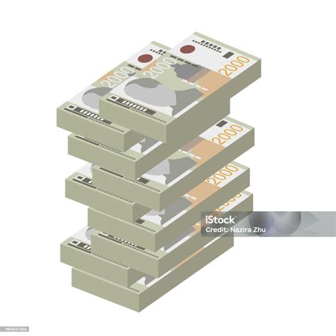 Serbian Dinar Vector Illustration Serbia Kosovo Money Set Bundle Banknotes Paper Money 2000 Rsd ...