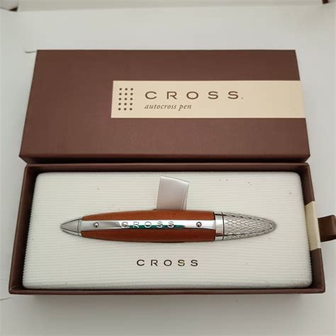Cross Autocross Leather Ballpen ( Brown ) – Vintage Pen Store