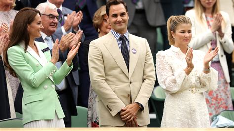 Kate Middleton leads applause as suave Wimbledon legend Roger Federer gets standing ovation at ...