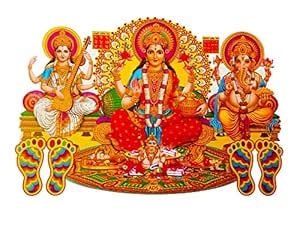 Buy Avanti Creation hubh Labh Saraswati Laxmi Ganeshji Stickers for ...