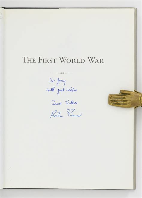 The First World War by PRIOR, Robin and Trevor WILSON: Fine Hardcover ...