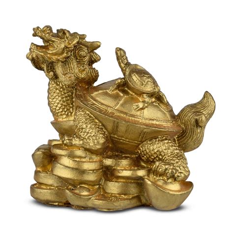 Feng Shui Dragon Baby Tortoise Idol for Career Growth & Family Longevi ...