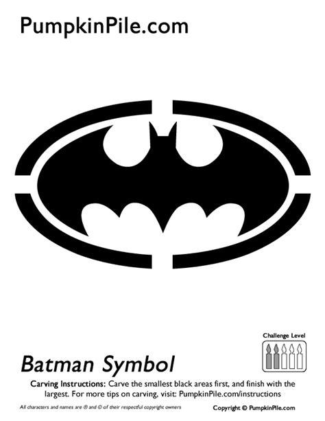 Free Printable Batman Pumpkin Carving Patterns | Printable Ghost