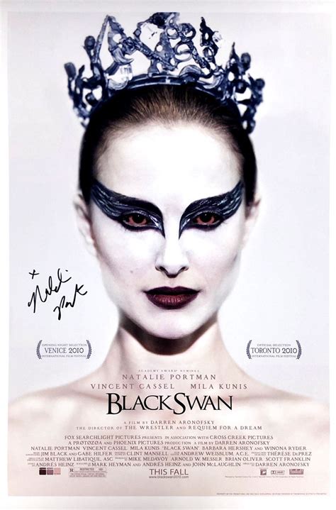 Natalie Portman Autograph Signed Black Swan Poster
