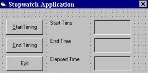 Image result for Visual Basic Stopwatch
