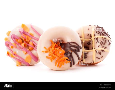 doughnut or donut isolated on white background cutout Stock Photo - Alamy