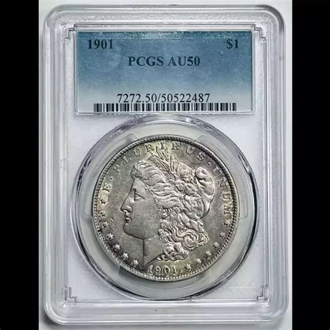 1901 Morgan Silver Dollar PCGS AU-50 - Bob Paul Rare Coins