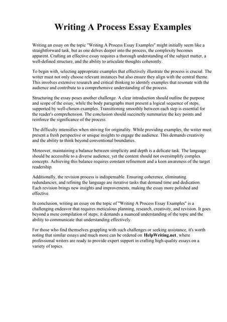 Process Writing Examples 的图像结果