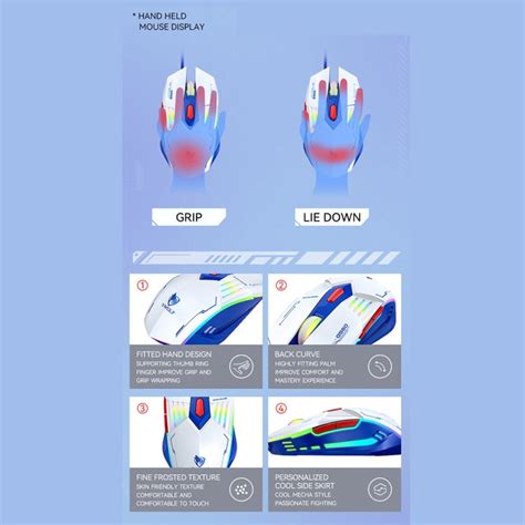 T-WOLF G560 6-keys Cool Breathing Light Gaming Wired Mouse Mechanical ...