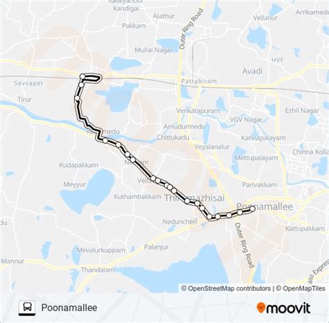 54v Route: Schedules, Stops & Maps - Poonamallee (Updated)