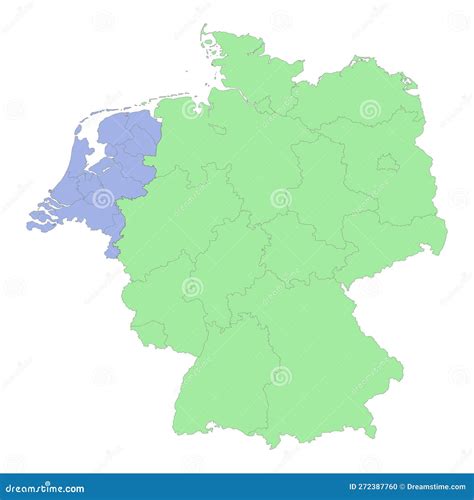 Political Simple Map Of Netherlands