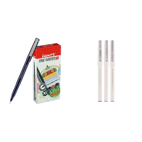 Luxor Fine Writer Tb Color (pack Of 10 Pen) & Pilot Hi-Techpoint 05 ...