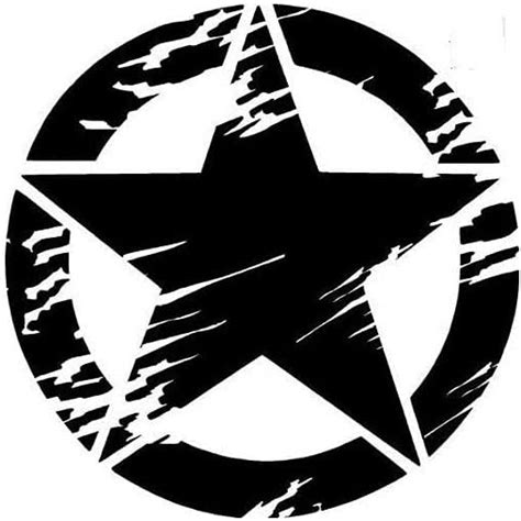 LYOMAN® Car Stickers Exterior Army Scratch Star Stickers Car Thar Gypsy ...